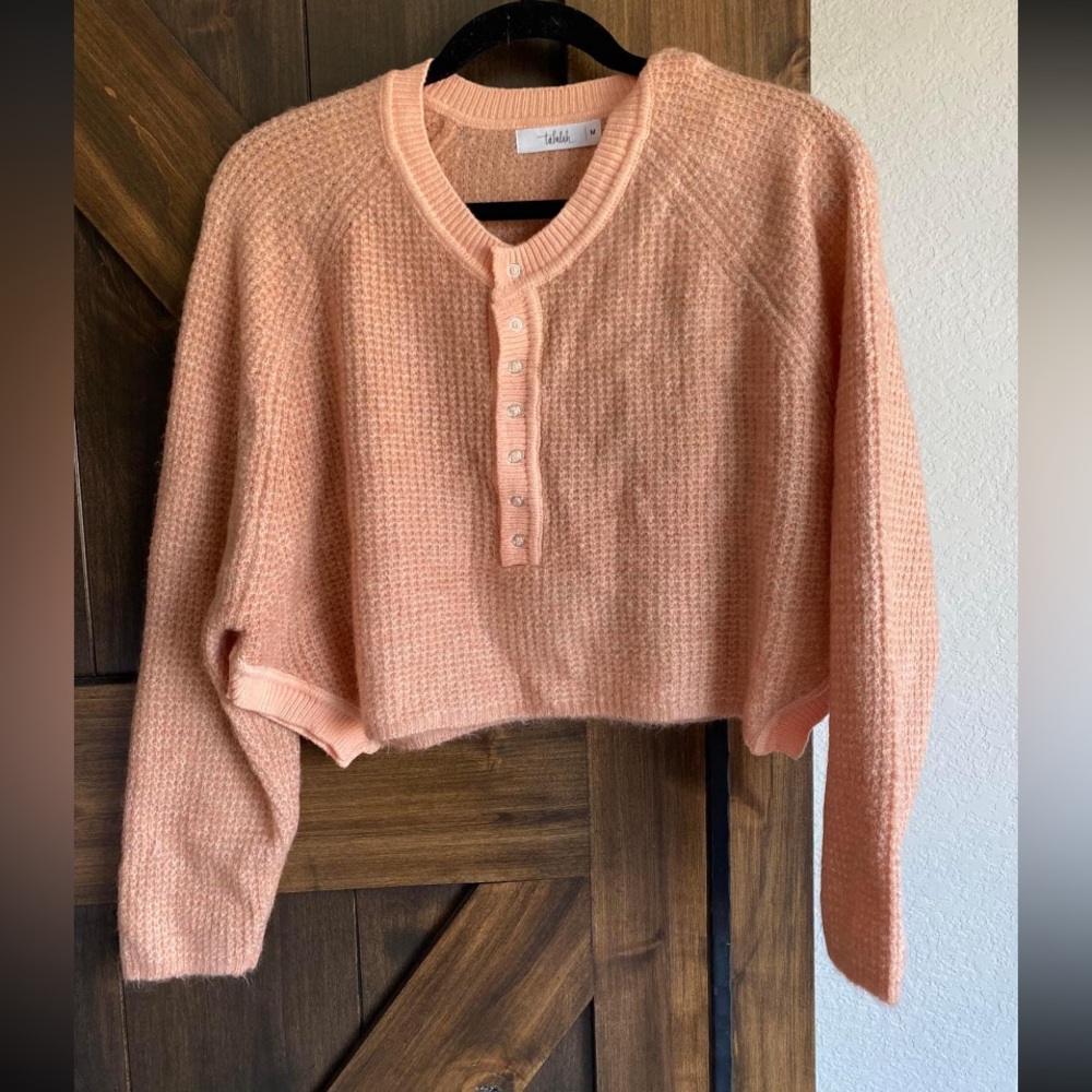 Shop Talulah: Wyndsor henley cropped sweater
